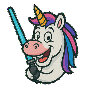 Einhorn-Avatar mit Sternenstaub-Umrandung